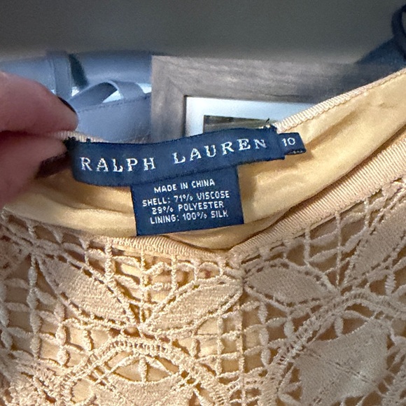 Polo Ralph Lauren Beige Lace A-Line Skirt - Picture 2 of 4